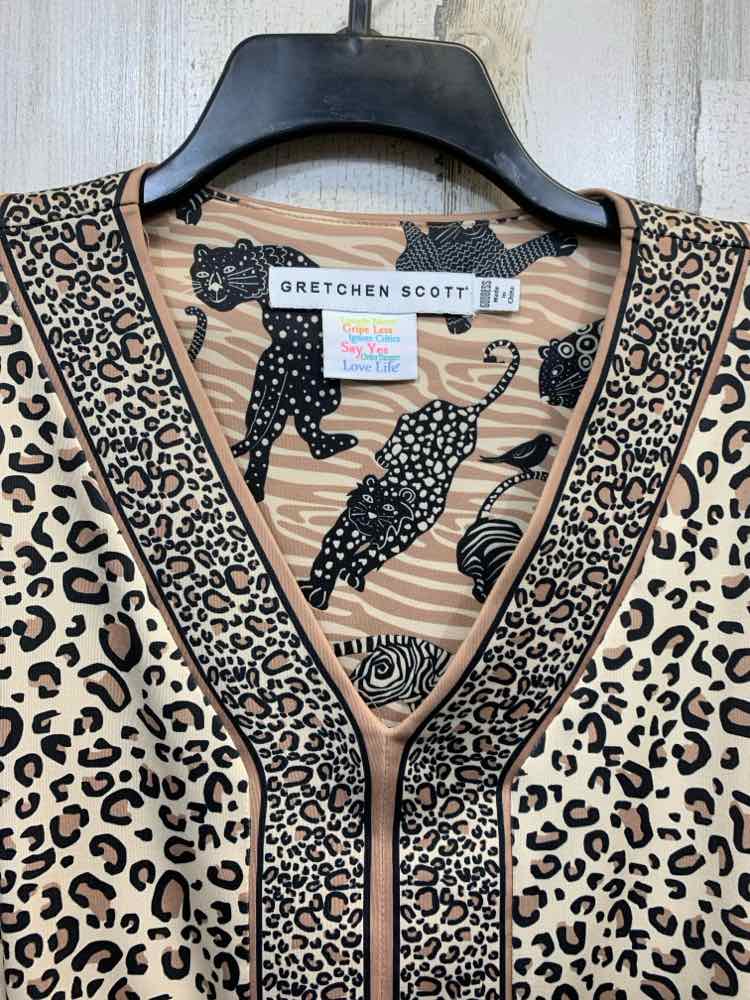 PRE-OWNED GRETCHEN SCOTT DESIGNS Dresses and Skirts Size XXL BLACK/BROWN Dress/C