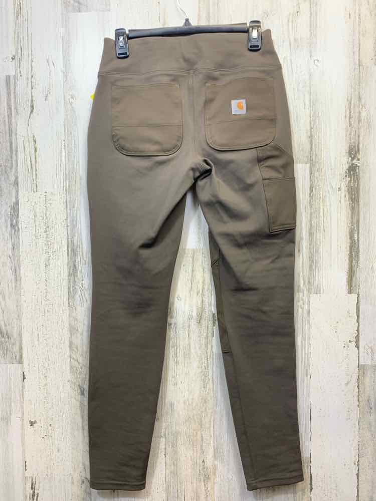 PRE-OWNED Size XS CARHARTT BOTTOMS Olive Solid WORK PANTS Pants/CARHARTT: OLIVE