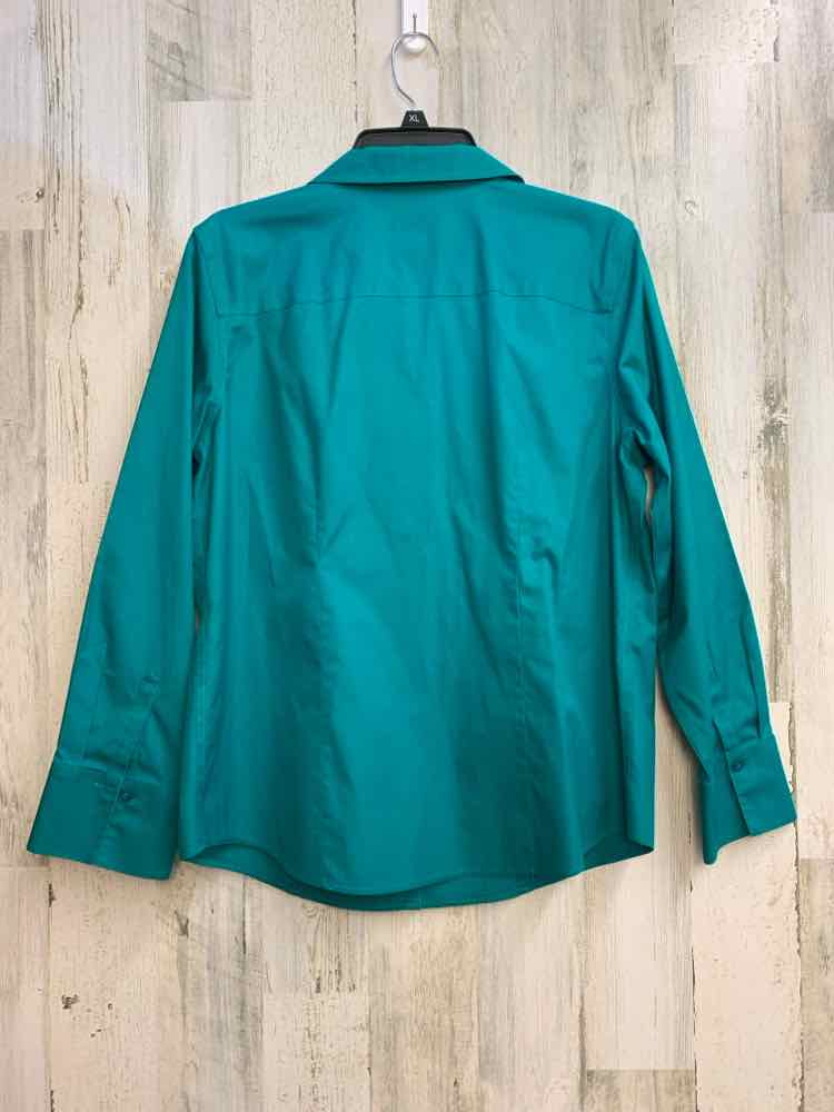 CHICOS Tops Size 2 Emerald LONG SLEEVES Shirt