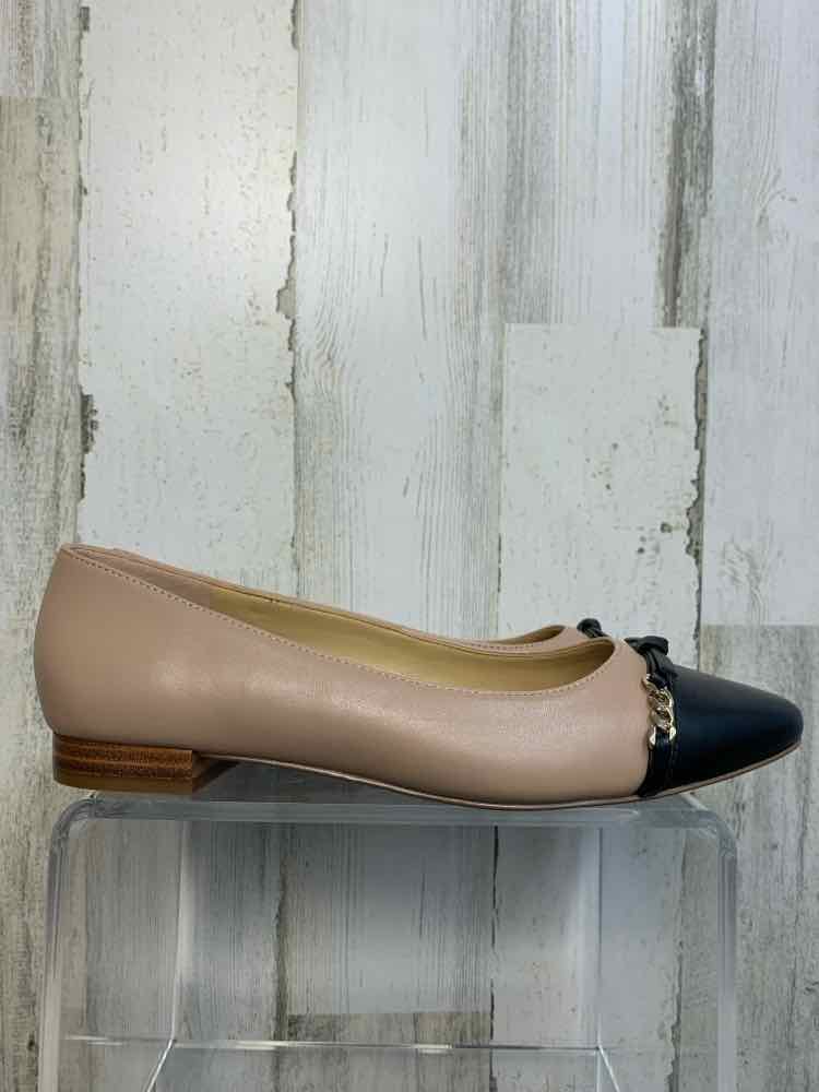 NWT TALBOTS SHOES 7 TAN/BLK Shoes/POINTED FLATS