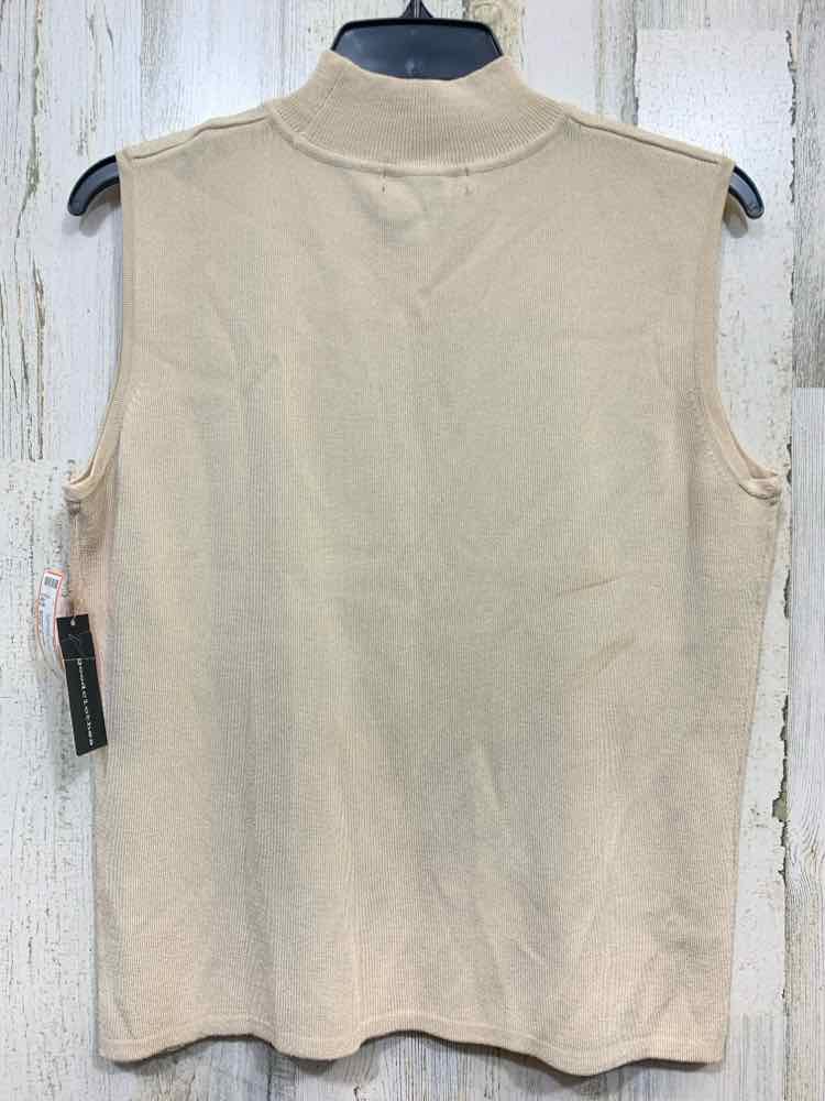 NWT GOODCLOTHES Tops Size L NUDE Solid SLEEVELESS Turtleneck