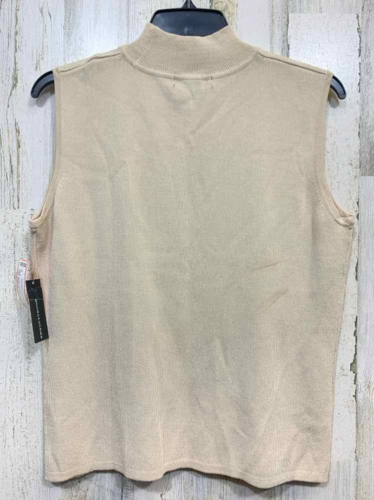 NWT GOODCLOTHES Tops Size L NUDE Solid SLEEVELESS Turtleneck