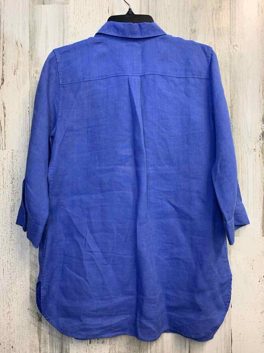 CHICOS Tops Size 0 periwinkle 3/4 LENGTH Shirt