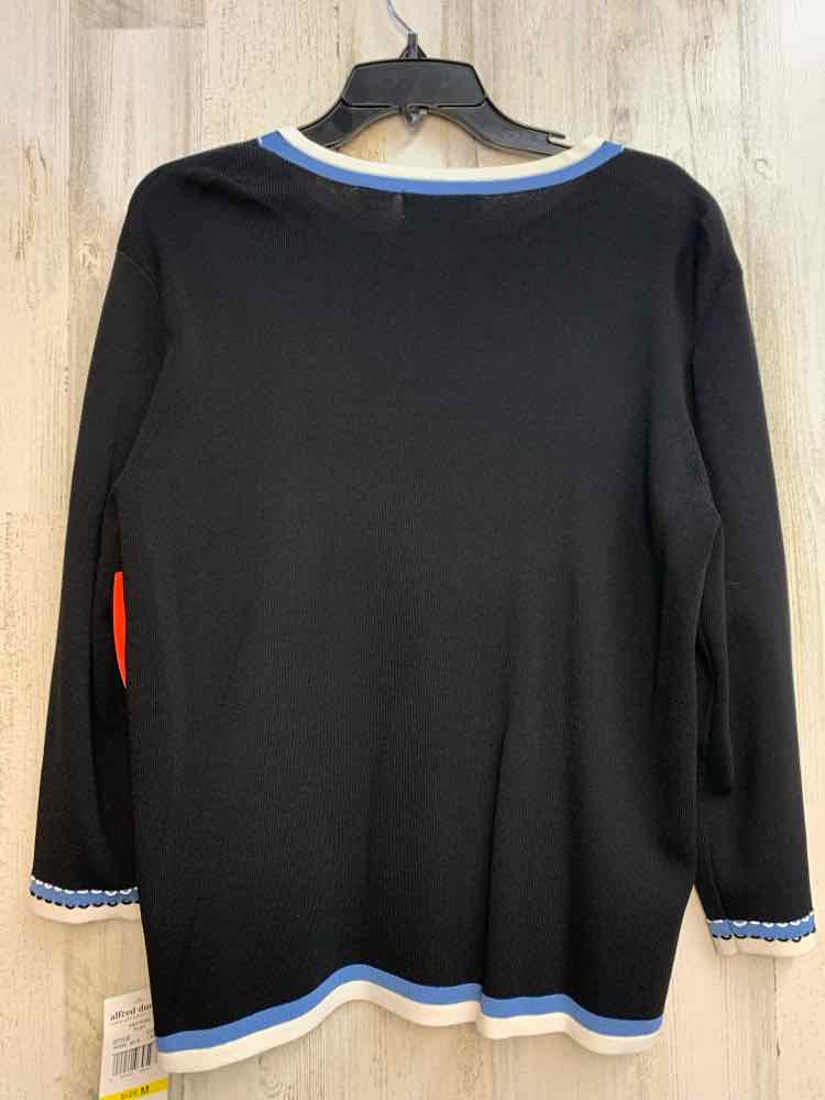 NWT ALFRED DUNNER Tops Size M BLK/BLU/WHT TOP