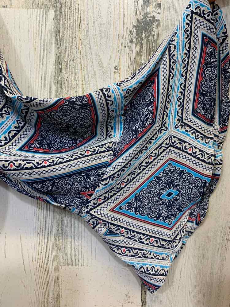 PRE-OWNED CHARTER CLUB Tops Size M BLUE/RED 3/4 SLEEVE Blouse