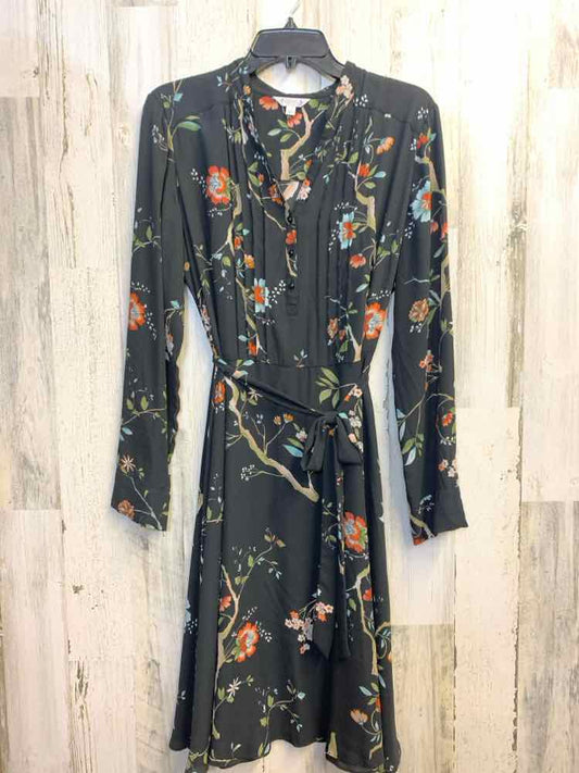 NANETTE LEPORE Dresses and Skirts Size 12 BLK/ORG/GRN/WHT Floral Dress