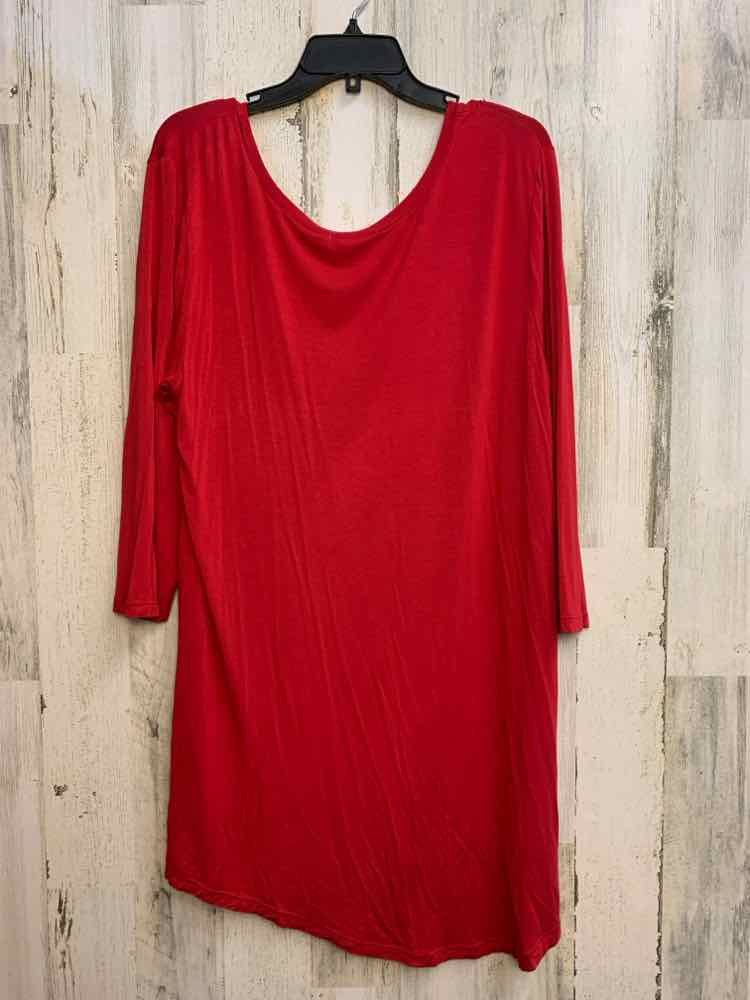 MARY SQUARE Tops Size XXL Red TUNIC TOP