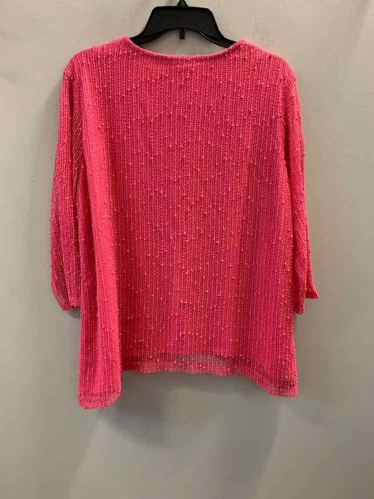 ALFRED DUNNER Tops Size M HT PINK TOP