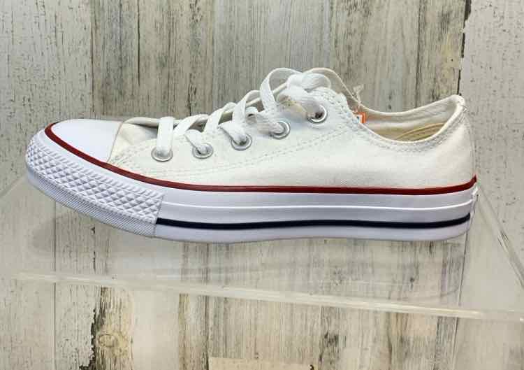 PRE-OWNED CONVERSE SHOES Shoe Size 6 WHITE FLORAL SNEAKERS Shoes