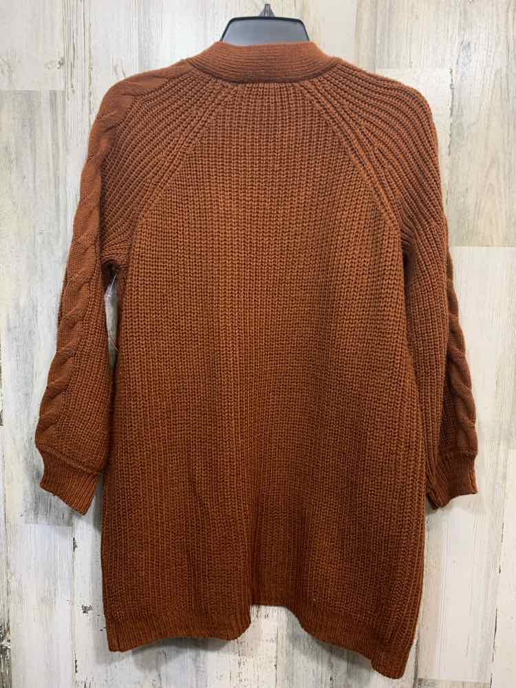 PRE-OWNED ALMOST FAMOUS Tops Size S Brown KNITTING CARDIGAN Cardigan/BROWN OPEN
