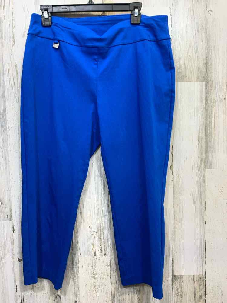 PRE-OWNED Size 12 ALFANI BOTTOMS Royal Blue Solid CAPRI CAPRI/ROYAL BLUE CAPRI P