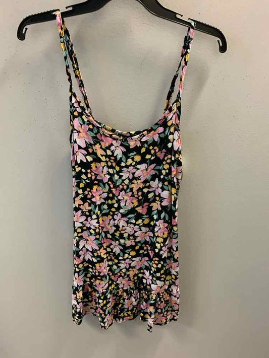 NWT AS U WISH Dresses and Skirts Size M BLK/PNK/YEL Floral Dress