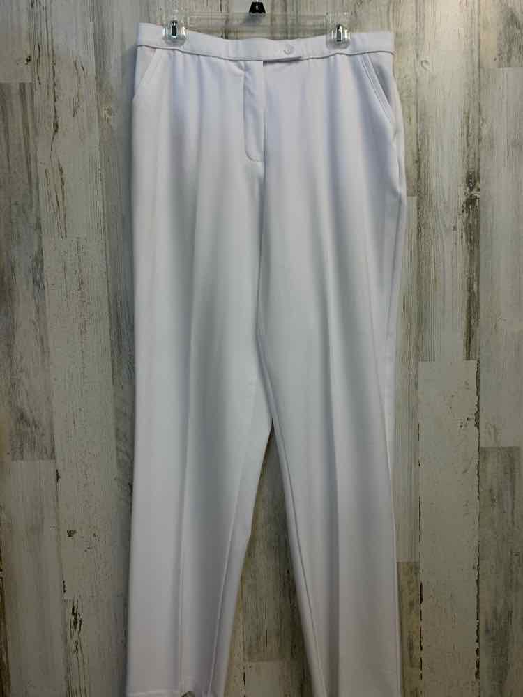 PRE-OWNED Size 14L INVESTMENTS BOTTOMS White Pants
