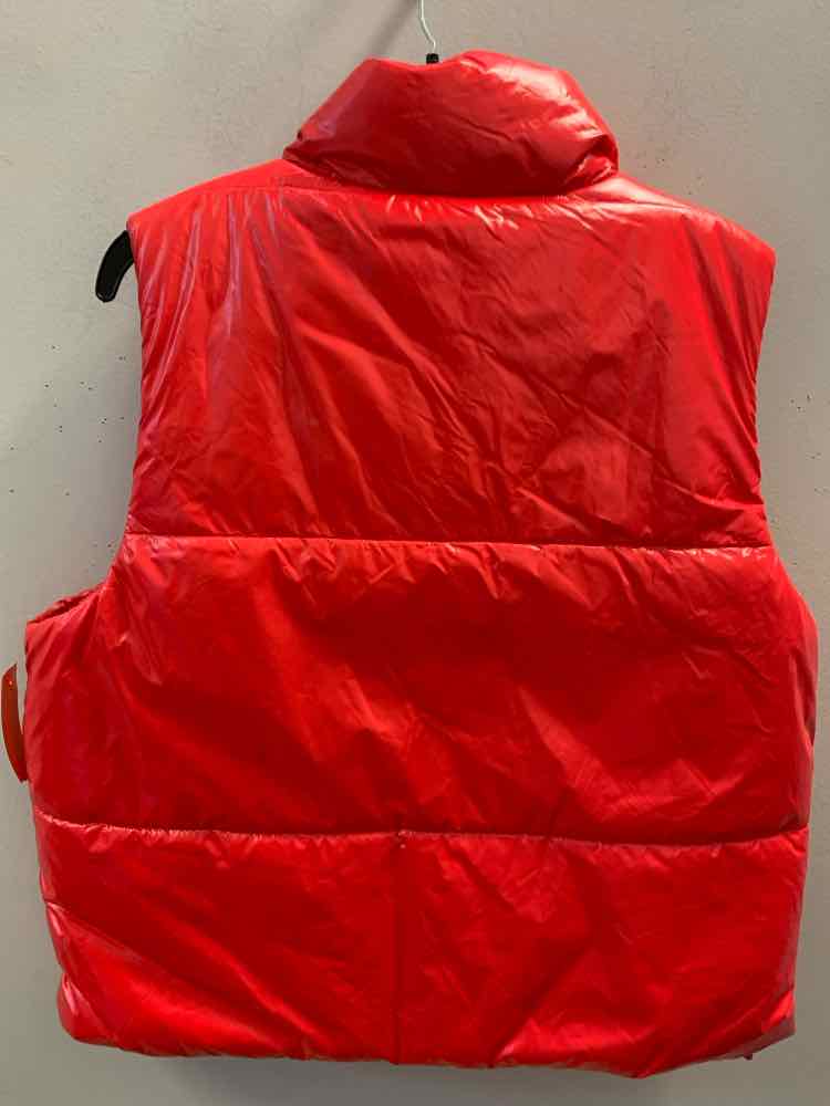 NWT A NEW DAY JACKETS / COATS Size L Red PUFFER VEST Jacket