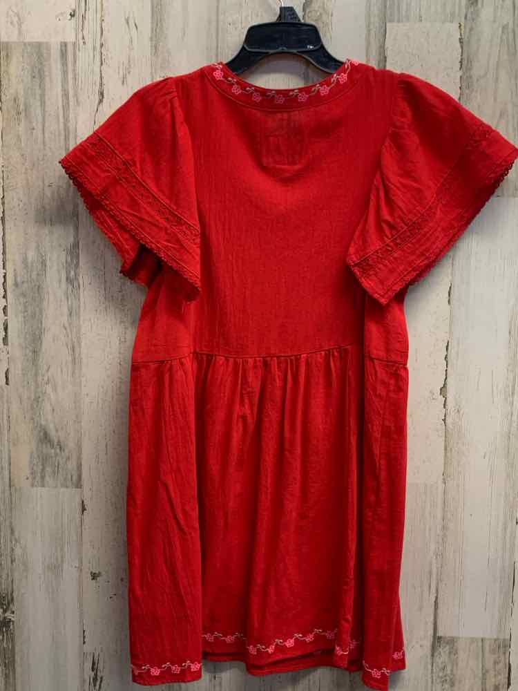 NWT UMGEE Dresses and Skirts Size S RED/PINK/BLUE Floral A-LINE Dress/RED A-LINE