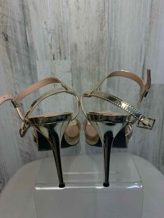 ZARA SHOES 37 Gold STILETTO Shoes