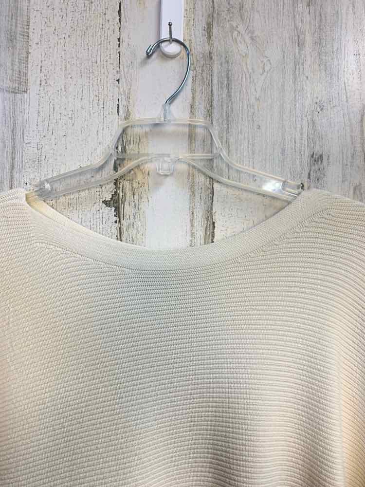 PRE-OWNED TALBOTS PLUS SIZES Size 2X OFF WHITE LONG SLEEVES TOP/RIBBED SWEATER