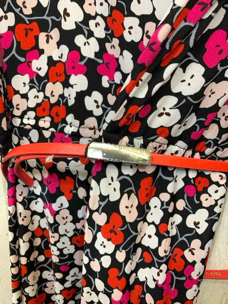 NWT JONES NEW YORK Size XL Dresses and Skirts BLK/WHT/RED Floral Dress