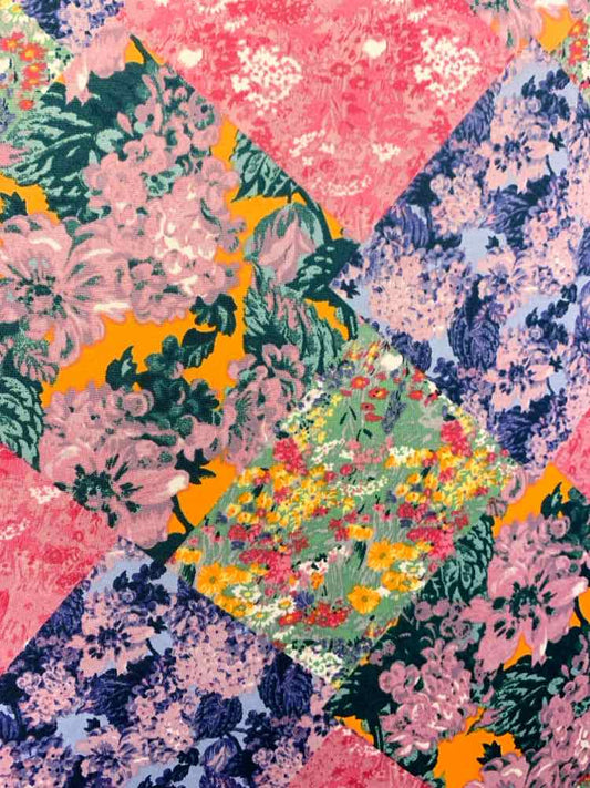 PRE-OWNED NINA LEONARD Dresses and Skirts Size L Multi-Color Floral Dress
