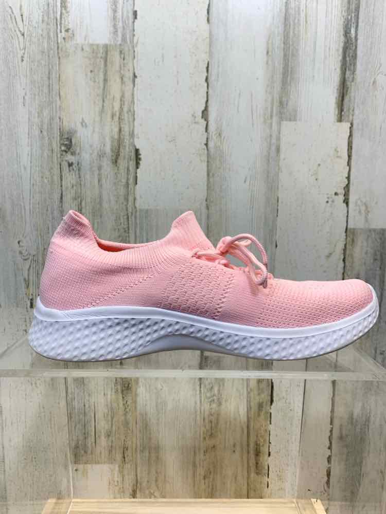 PRE-OWNED SHOES Shoe Size 11 PINK/WHITE MESH SLIDE ON Sneakers/LIGHTWEIGHT COMFO
