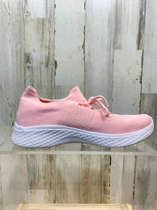 PRE-OWNED SHOES Shoe Size 11 PINK/WHITE MESH SLIDE ON Sneakers/LIGHTWEIGHT COMFO