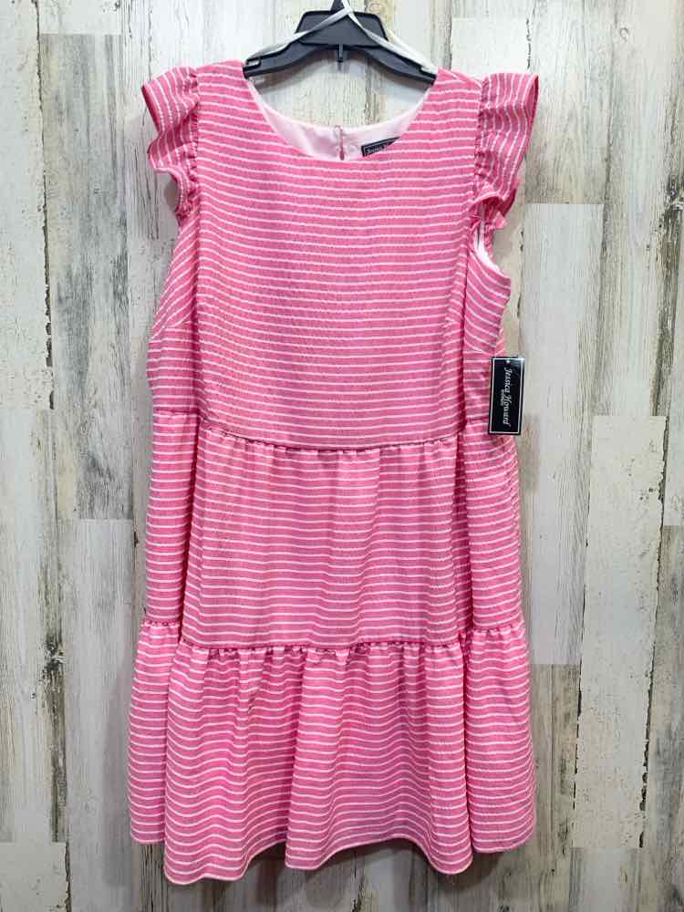 NWT JESSICA HOWARD Dresses and Skirts Size 18W PINK/WHITE STRIPES Dress/PINK/WHI