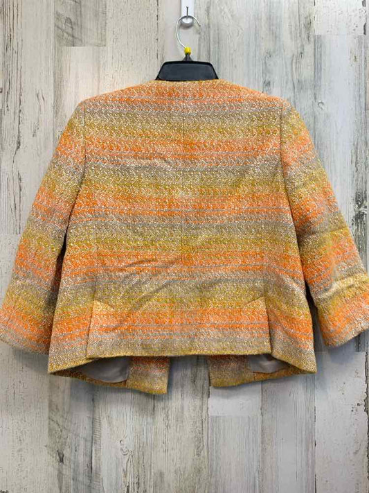 TALBOTS Tops Size 8P ORG/YEL/TAN OMBRE JACKET Jacket