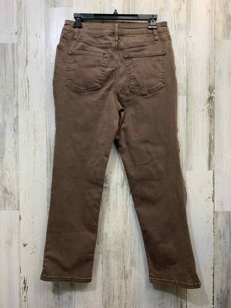 Size 6 M JEANS BOTTOMS Brown STRAIGHT Jeans
