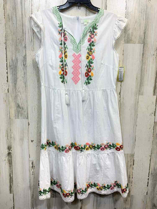 PRE-OWNED JADE Dresses and Skirts Size M WHITE/GREEN/PINK/YELLOW/BROWN Dress/FLO
