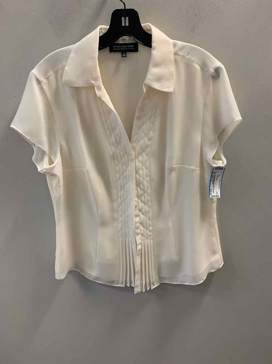 JONES NEW YORK Tops Size 12 White TOP