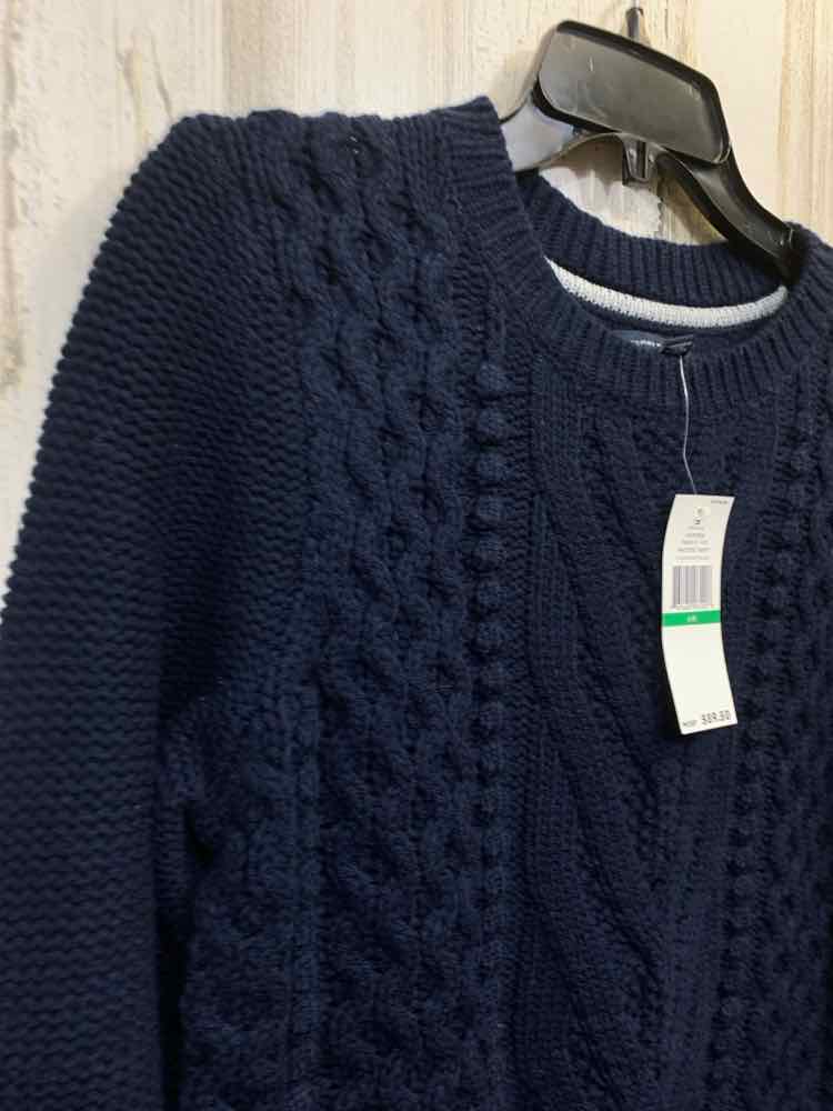NWT TOMMY HILFIGER Tops Size L Navy CABLE SWEATER Sweater/NAVY CABLE SWEATER