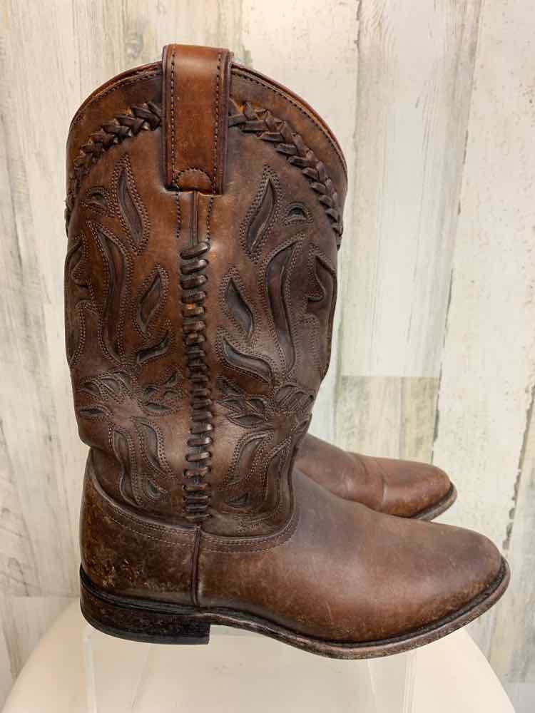 PRE-OWNED FRYE SHOES 8 Brown Shoes/WESTERN STYLE BOOTS