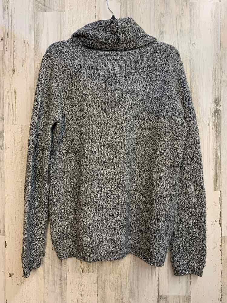 FOREVER 21 Tops Size L BLK/WHT MARLED SWEATER Sweater