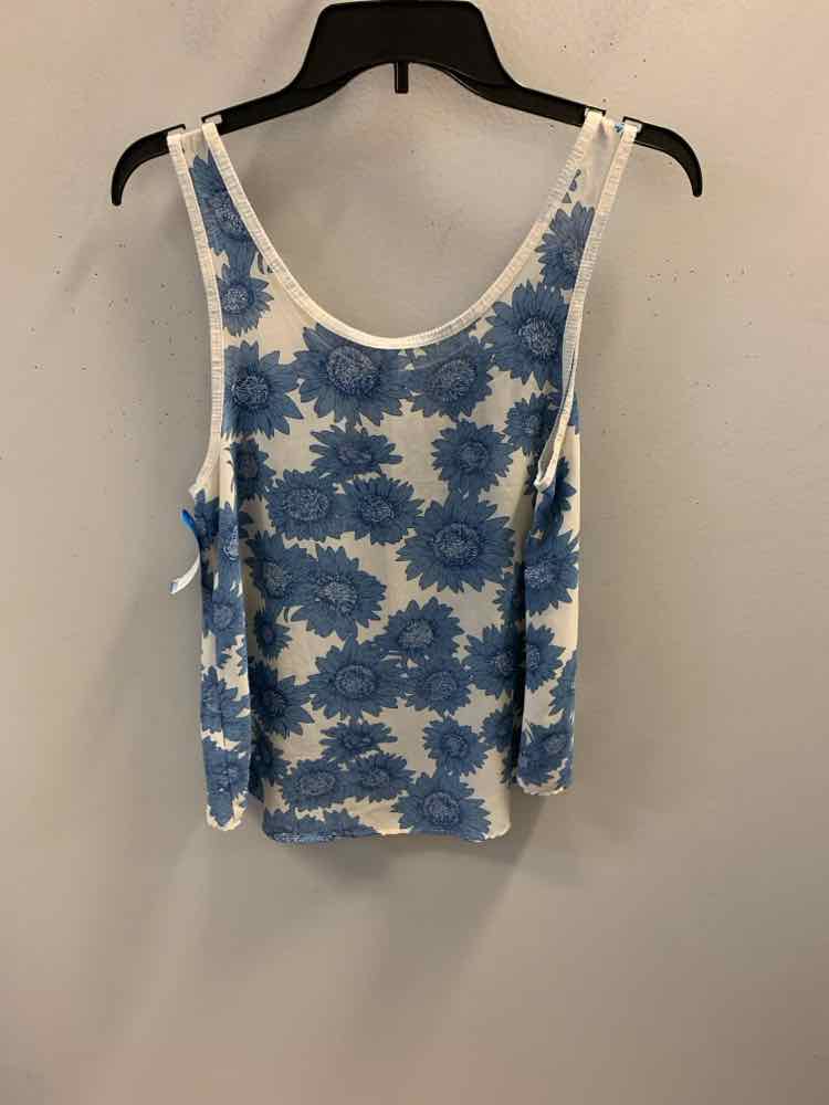 MUDD Tops Size M BLU/WHT Floral TOP