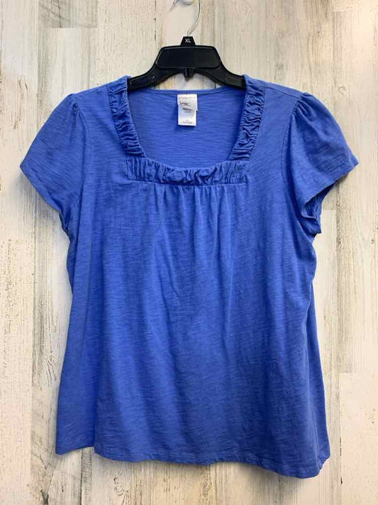JMS PLUS SIZES Size 1X CORNFLOWER BLUE SHORT SLEEVES TOP
