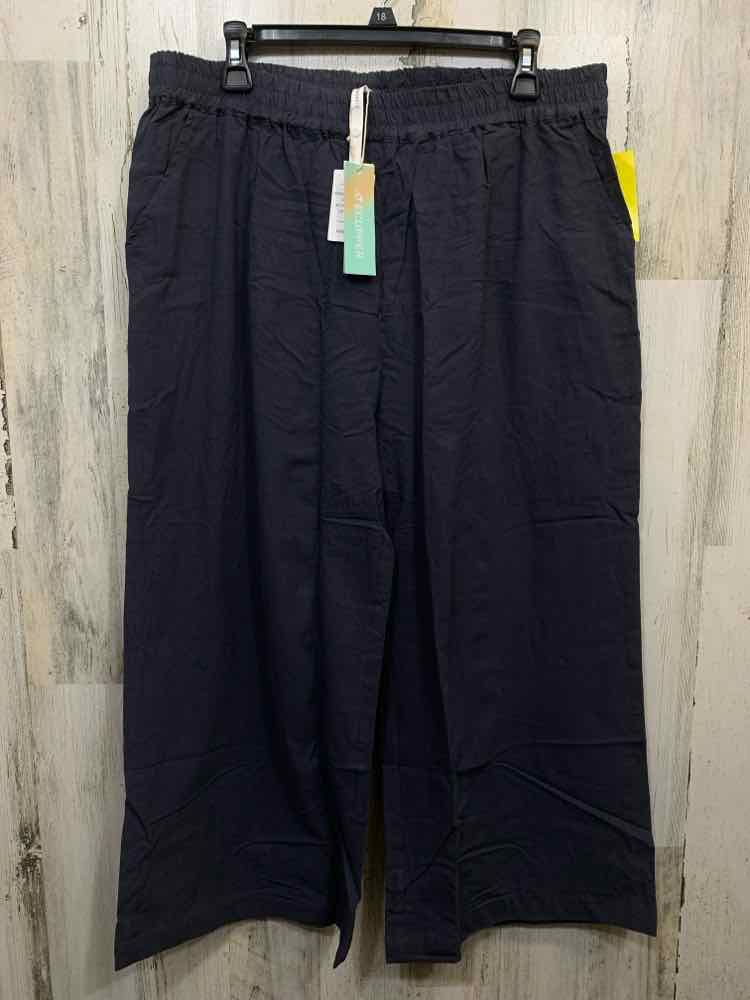 PRE-OWNED Size XL BOTTOMS PASTEL GREEN Solid WIDE LEG Pants/PASTEL GREEN WIDE LE