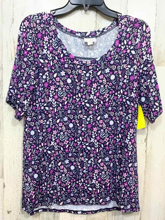 PRE-OWNED LULAROE/SHORT-SLEEVE JERSEY KNIT SCOOP NECK