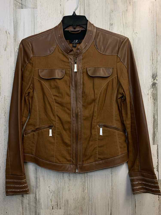 NWT C2 STUDIO Tops Size L Camel JACKET Jacket
