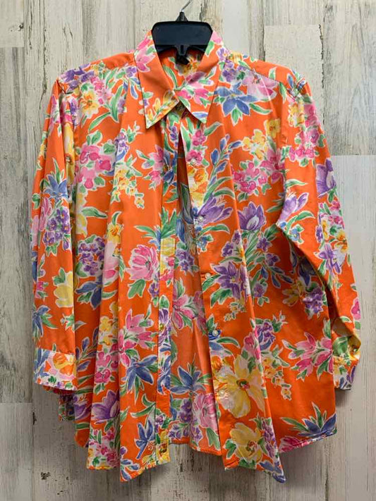 PRE-OWNED Ralph Lauren Tops Size XL ORANGE/GREEN/BLUE/PINK/PURPLE/WHITE Shirt/SP