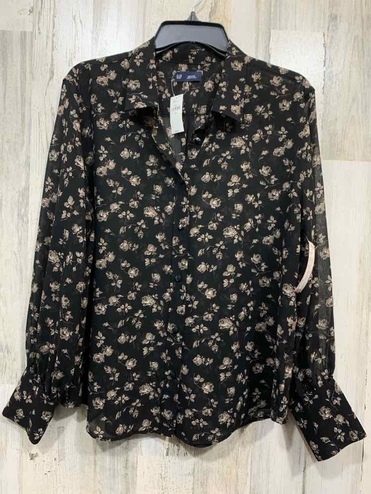 NWT GAP/LONG SLEEVE SEMI-SHEER BUTTON-UP