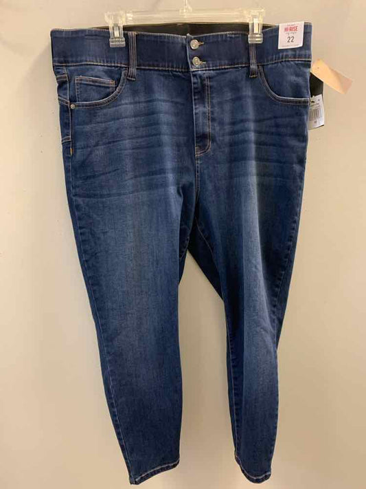 NWT Size 22 CELEBRITY PINK PLUS SIZES Blue Denim SKINNY Jeans