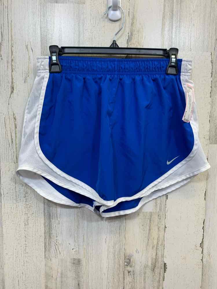 PRE-OWNED NIKE BOTTOMS M BLUE/WHITE SHORTS Activewear Bottom/ACTIVE SHORTS