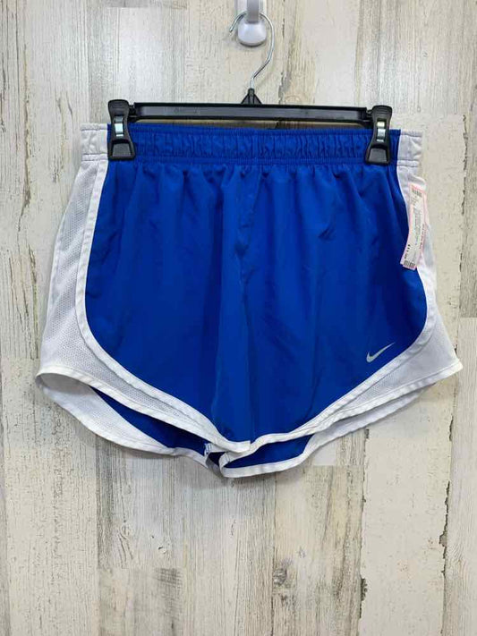 PRE-OWNED NIKE BOTTOMS M BLUE/WHITE SHORTS Activewear Bottom/ACTIVE SHORTS
