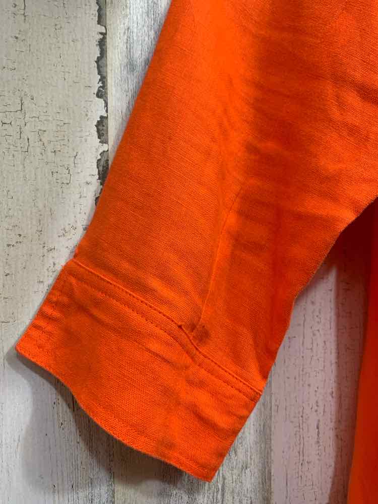 PRE-OWNED MULTIPLES JACKETS / COATS Size XL Orange Solid JACKET Jacket/ORANGE LI