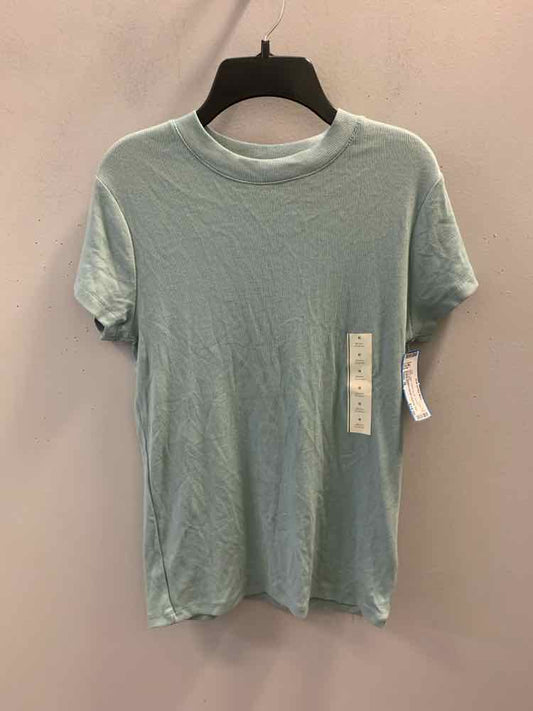 NWT A NEW DAY Tops Size M SLATE BLUE SHORT SLEEVES TOP