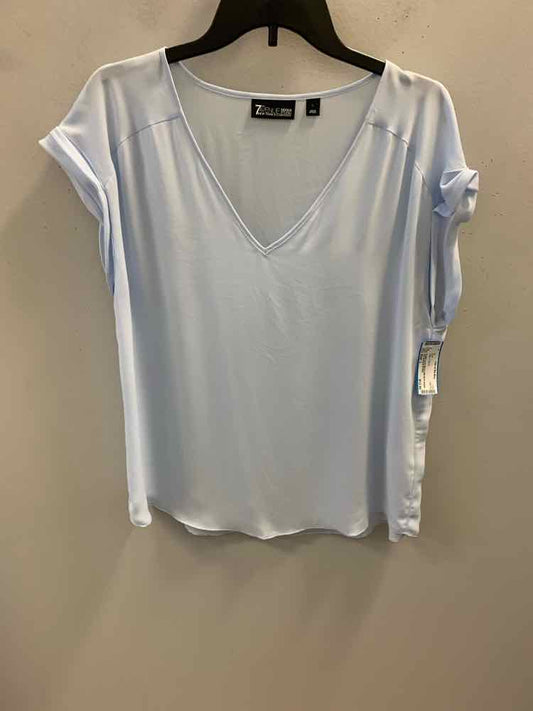 7TH AVENUE STUDIO Tops Size L LT BLUE TOP