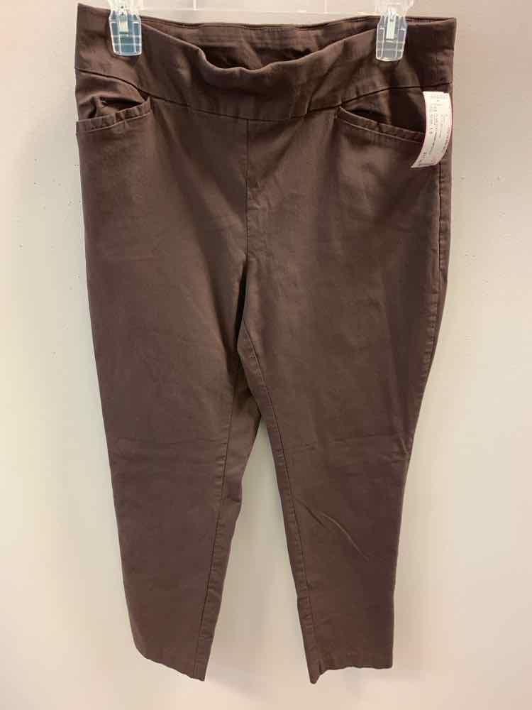 Size 1.5 CHICOS BOTTOMS Brown Pants