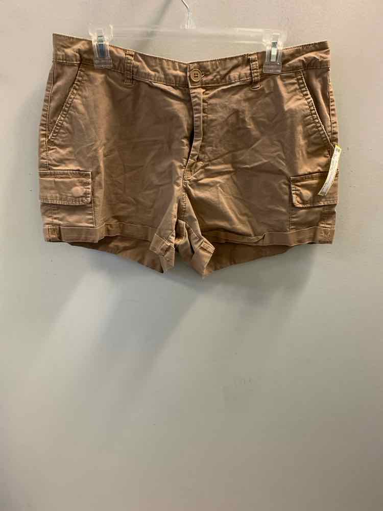 Size 14 TIME & TRU BOTTOMS Brown Shorts