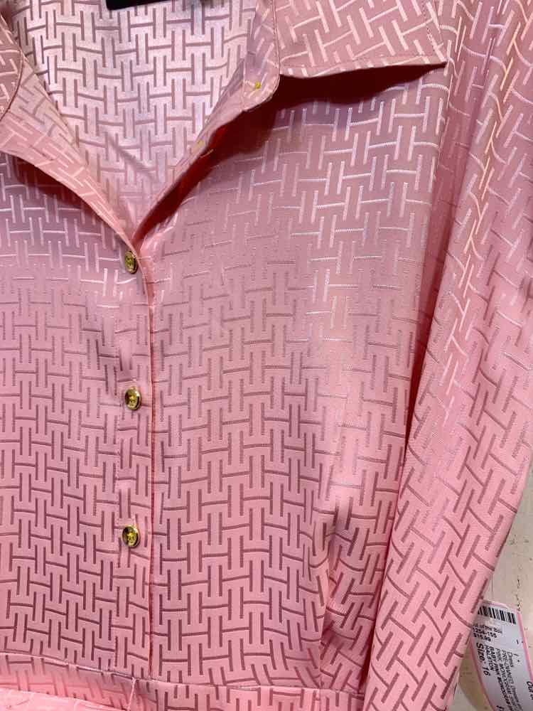 PRE-OWNED HALSTON Dresses and Skirts Size 16 BABY PINK MONOGRAM Dress/BABY PINK