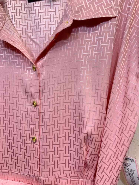 PRE-OWNED HALSTON Dresses and Skirts Size 16 BABY PINK MONOGRAM Dress/BABY PINK